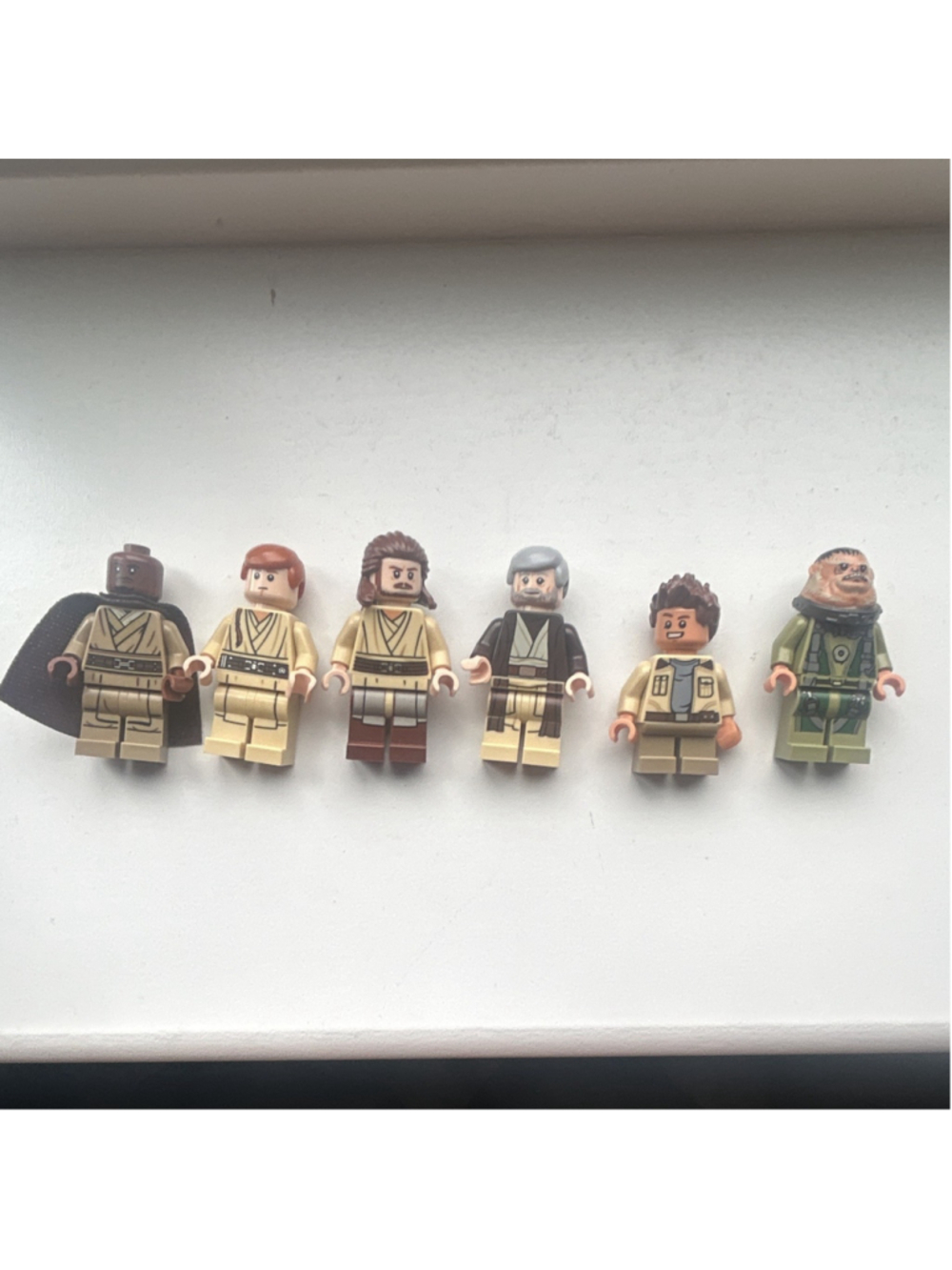 LEGO Star Wars Minifigure Lot Kelleran Beq Qui-Gon Jinn Bistan Obi-Wan Rowan